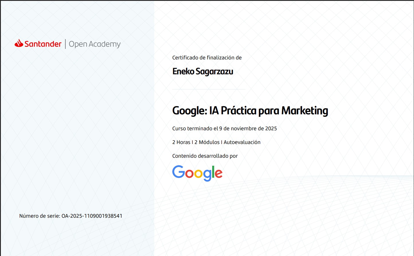 Google: IA Práctica para Marketing